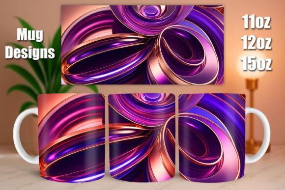 Download Purple Pink Curves Mug Png - Curves Collection