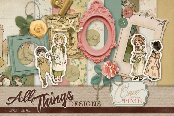 Download Once Upon a Time Digital Scrapbook Kit - Scrapbook kit Collection