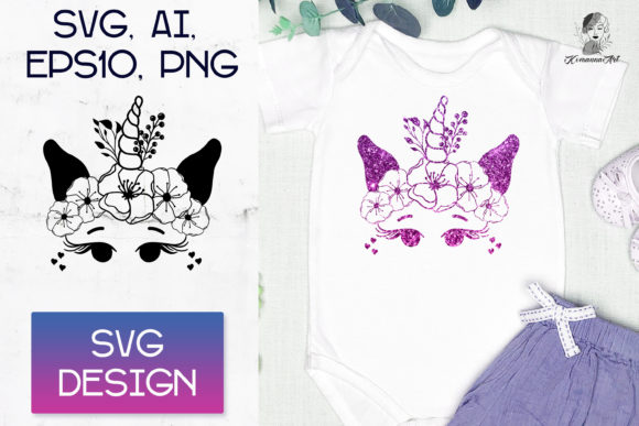 Download Unicorn Face SVG Design, Birthday Unicor - Design Collection