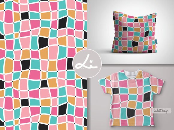 Download Mosaic Seamless Pattern, Retro Squares - Premium Resources