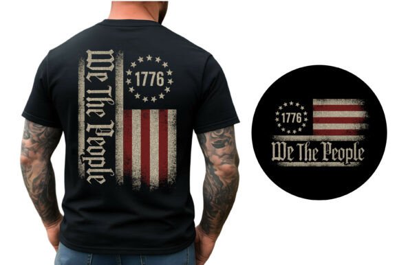 Download We the People 1776 American Flag Design - Premium Resources