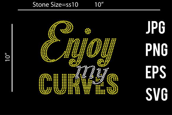 Download Enjoy My Curves Rhinestone Template - Curves Collection