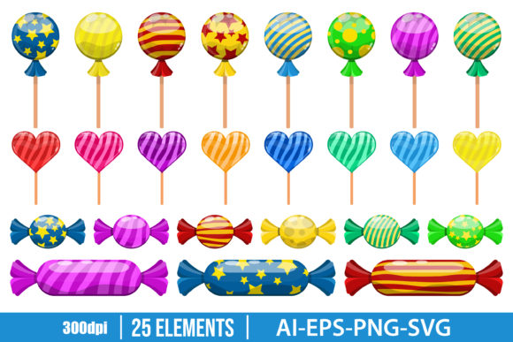 Download Sweet Candy Clipart Vector Design - Design Collection