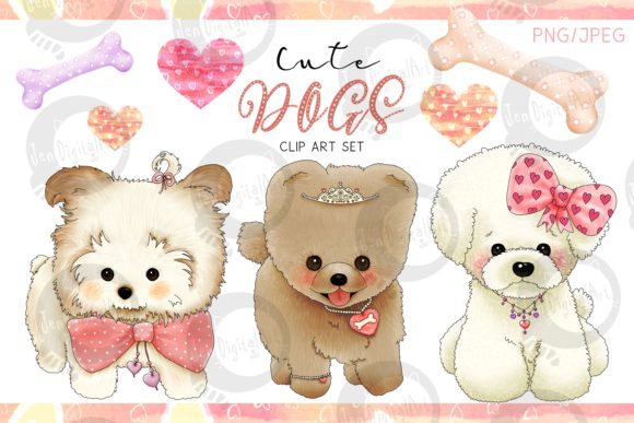 Download Cute Dogs | Designer Clip Art Set - Design Collection