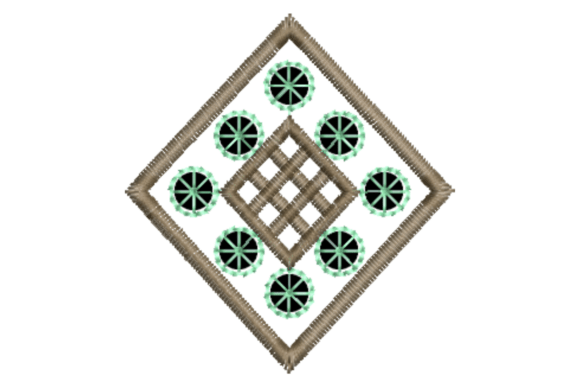 Download Square Ornament Embroidery Design - Design Collection