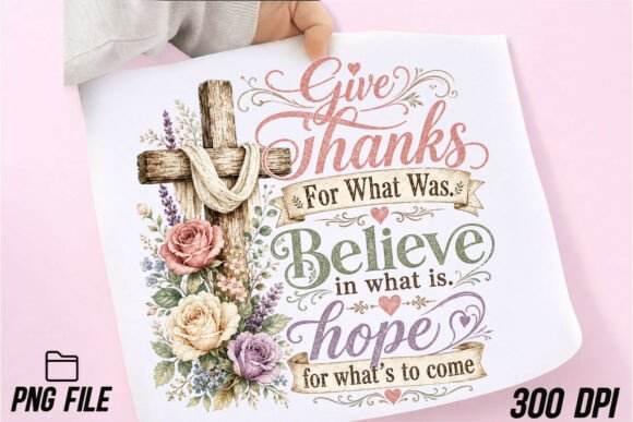Download Give Thanks Believe Hope PNG, Christian - Hope Collection