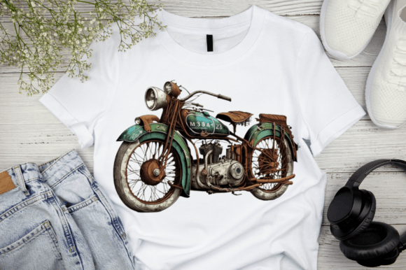 Download Antique BMW Motorcycle Illustration Art - Illustration art Collection