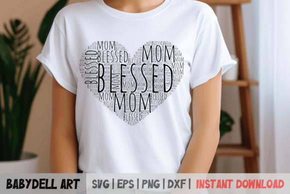 Download Blessed Mom SVG Design for DIY Projects - Design Collection